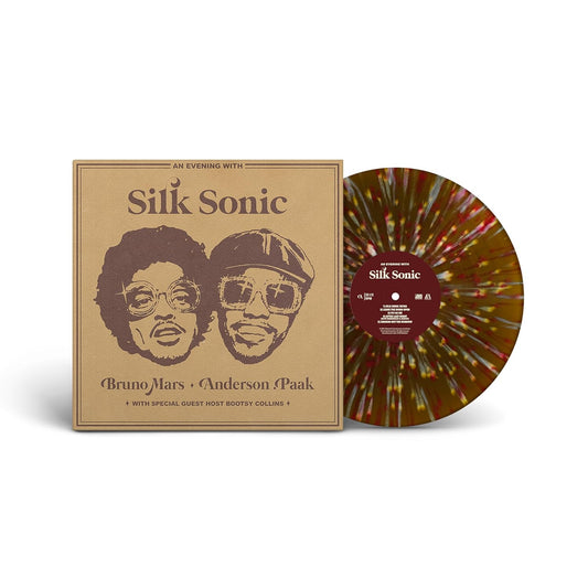 An Evening with Silk Sonic (AE Gold with White and Apple Red Splatter Vinyl) - Bruno Mars - Vinyl