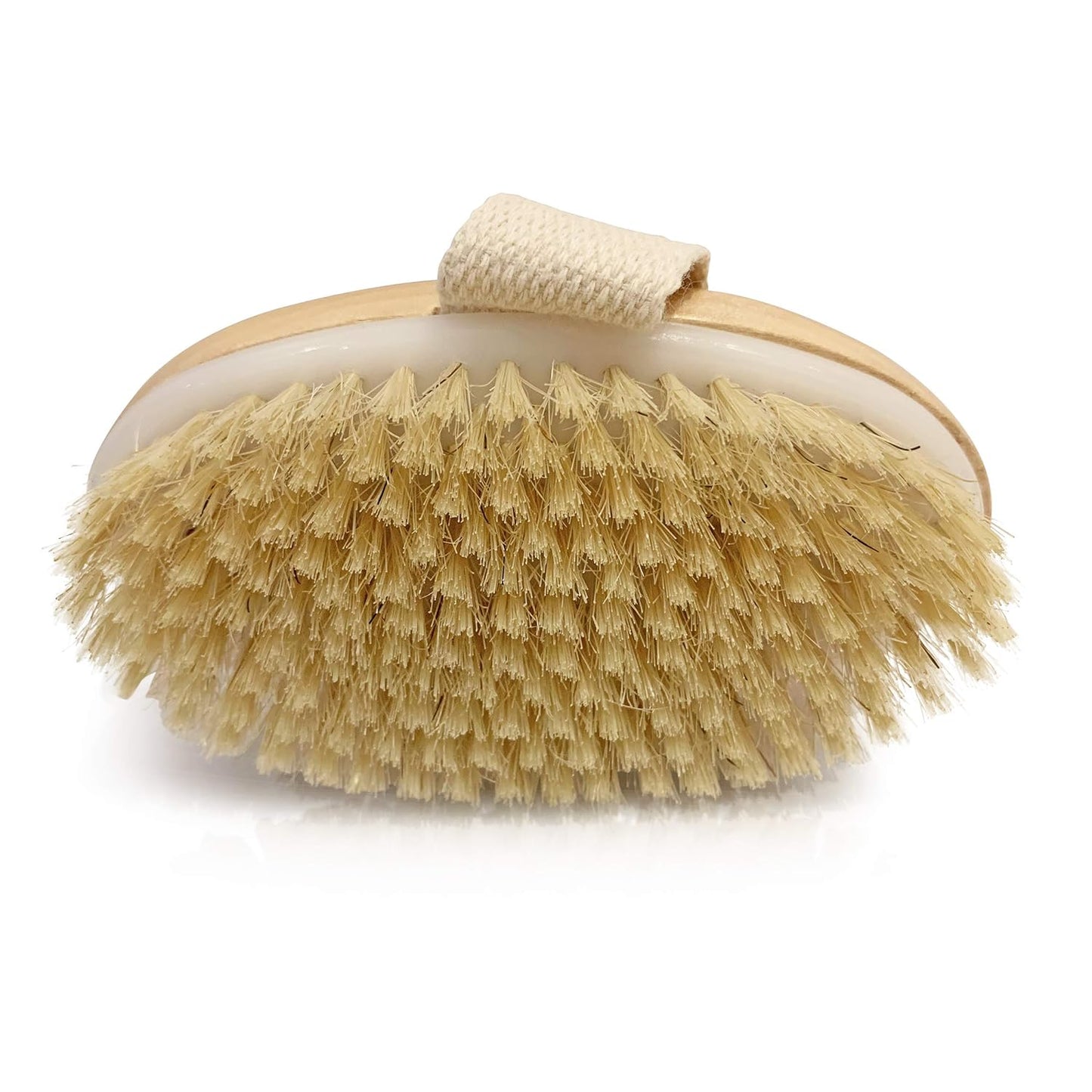 Wet and Dry Body Brush Exfoliator - Medium Soft Natural Bristle - Exfoliates Dead Skin - Slows Aging - Reduces Cellulite - Stimulates Lymph and Blood Flow and Increases Energy